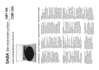 Saba CSP-350 - Service Manual